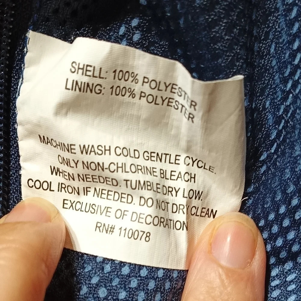 Windbreaker U. S. Polo Assn. 1/4 zip sharp blue men's small nwot - Picture 6 of 6